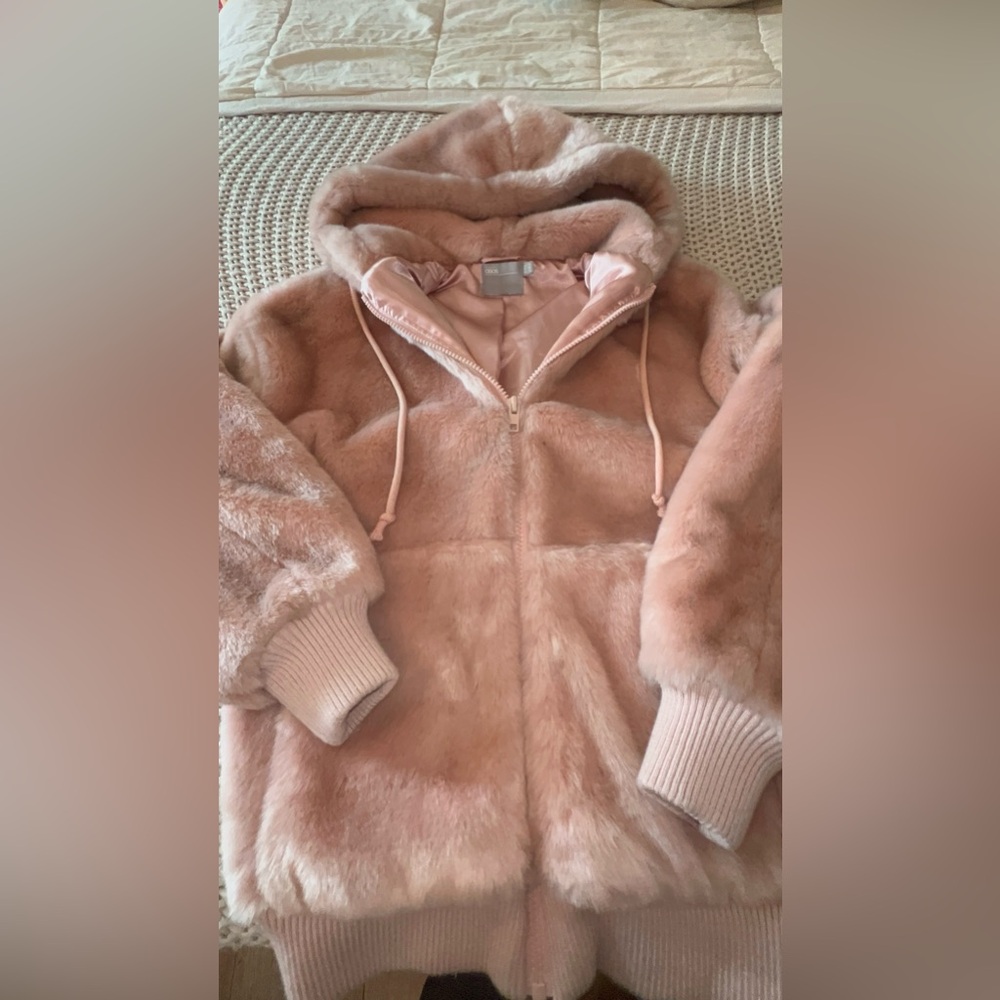 Womens ASOS oversized pink hoodie